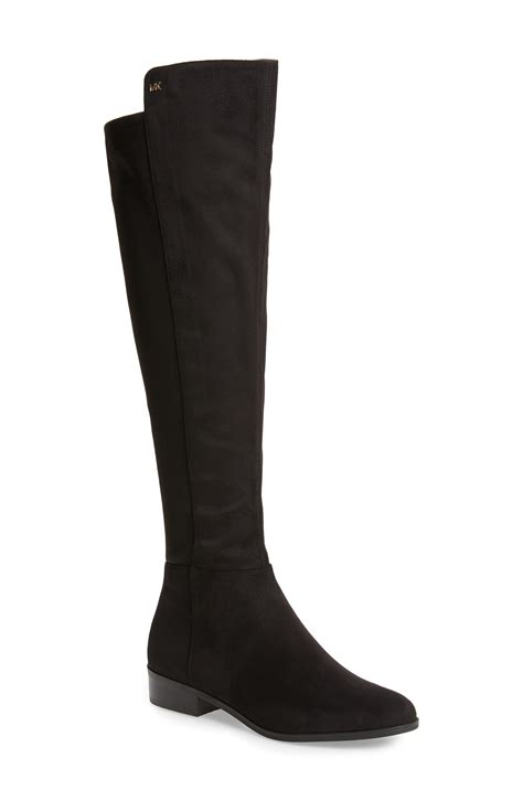 over the knee black leather boots michael kors|Michael Kors bromley boots.